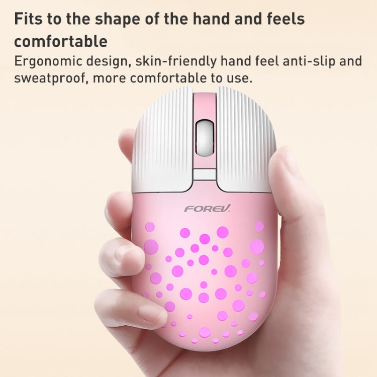 FOREV FVT398 1200dpi Bluetooth 2.4G Wireless Dual Mode Mouse, Bluetooth+2.4G (Pink), Bluetooth+2.4G (Blue), Bluetooth+2.4G (Black)