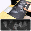 Extended Large Anti-Slip World Map Pattern Soft Rubber Smooth Cloth