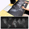 Extended Large Anti-Slip World Map Pattern Soft Rubber Smooth Cloth