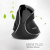 DELUX M618 Plus 2.4G 1600DPI Wireless Portable Vertical Ergonomic Mouse, 1600DPI Wireless