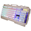ZGB G700 104 Keys USB Wired Mechanical Feel Glowing Metal Panel Suspension Gaming Keyboard with Phone Holder