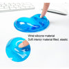 MONTIAN 2 PCS Transparent Silicone Bracer Heart-shaped Mouse Wrist Supporter, Random Color Delivery, Heart-shaped