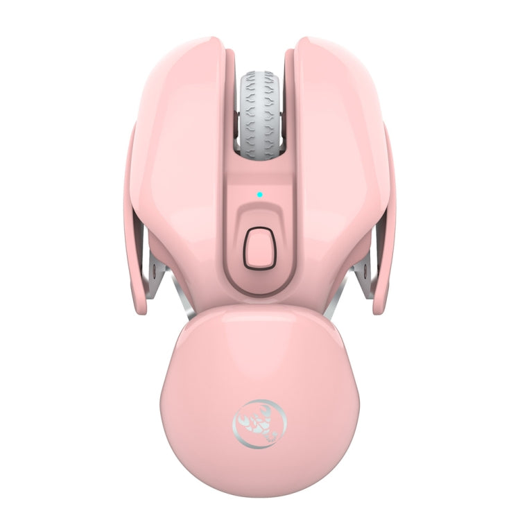 HXSJ T37 2.4GHz 1600dpi 3-modes Adjustable Wireless Mute Mouse, T37 Pink, T37 Black