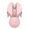 HXSJ T37 2.4GHz 1600dpi 3-modes Adjustable Wireless Mute Mouse, T37 Pink, T37 Black