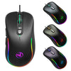 HXSJ J300 7 Keys RGB Lighting Programmable Gaming Wired Mouse, J300