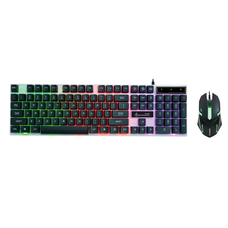 SHIPADOO D280 Wired RGB Backlight Mechanical Feel Suspension Keyboard