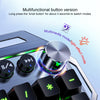 YINDIAO K100 USB Metal Mechanical Gaming Wired Keyboard, Mixed Light Blue Shaft