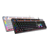 YINDIAO Classic Square Keys Mixed Light USB Mechanical Gaming Wired Keyboard, Blue Shaft, Square Keys,Blue Shaft (Black), Square Keys,Blue Shaft (White)