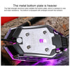 YINDIAO 3200DPI 4-modes Adjustable 7-keys RGB Light Wired Metal Mechanical Hard Core Macro Mouse, Style: Silent Version, Silent Version (Black), Silent Version (Grey)