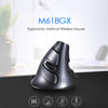 DELUX M618GX Wireless Ergonomic Vertical Mouse 1600DPI Optical Mouse, M618GX