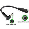 4.5 x 3.0mm Elbow Male to Female Adapter 15cm DC Power Extension Cable for HP, 4.5 x 3.0mm
