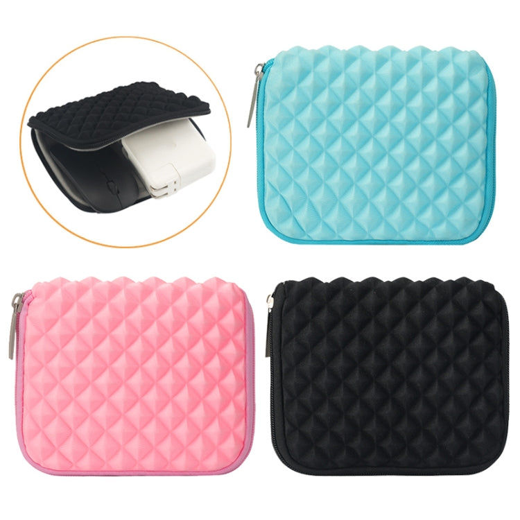 Diamond Texture Laptop Power Bag, Size: 16 x 13 x 1.5cm, 16 x 13 x 1.5cm