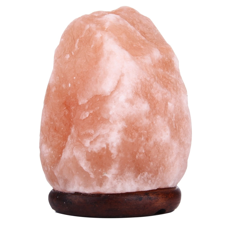 Crystal Rock Healthy Table Desk Lamp Night Light with Wood Base & Bulb & Switch, Small Size Weight 1-2KG, AC 110V, US Plug, E12 1-2KG Weight