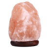 Crystal Rock Healthy Table Desk Lamp Night Light with Wood Base & Bulb & Switch, Small Size Weight 1-2KG, AC 110V, US Plug, E12 1-2KG Weight
