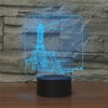 Lighthouse Shape 3D Colorful LED Vision Light Table Lamp, Crack Remote Control Version, Crack Remote Control Version