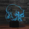 Bear Shape 3D Colorful LED Vision Light Table Lamp, Crack Touch Version, Crack Touch Version