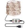 Christmas Decoration RGB Copper Wire String Light Bluetooth Mobile APP Control, Length: 5m 50 LEDs, 5m 50 LEDs