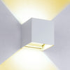 IP65 Waterproof Cubic Shape Outdoor and Indoor Decorative Light for Living Room, Bedroom, Aisle, Hotel, AC 85-265V, White Shell Warm White, Black Shell White Light, Black Shell Warm White, White Shell White Light