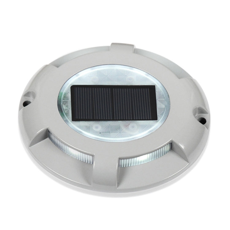 LED High Pressure Resistant Solar Powered Embedded Ground Lamp IP65 Waterproof Outdoor Garden Lawn Lamp, White Light 6000K, White Light 6000K