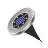 8 LEDs Colorful Dimmable Solar Outdoor Garden Lawn Light Sensor Type Intelligent Light Control Buried Light, 8 LEDs