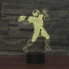 Rugby Quarterback Shape 3D Colorful LED Vision Light Table Lamp, Charging Touch Version, Charging Touch Version