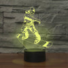 Skate Boy Shape 3D Colorful LED Vision Light Table Lamp, USB Touch Version, USB Touch Version