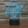 Tortoise Black Base Creative 3D LED Decorative Night Light, 16 Color Remote Control Version, 16 Color Remote Control Version