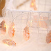 20 LEDs Teenage Style Warm Fairy Decorative Lamp for Christmas, Wedding, Bedroom, Gold Feather