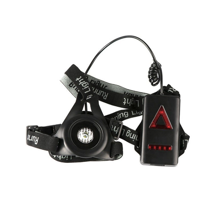 LED Night Running Flashlight Warning Lights USB Charge Chest Lamp
