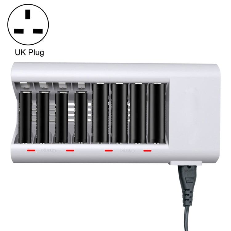100-240V 8 Slot Battery Charger for AA & AAA Battery