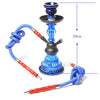 21-1011 Glass Double Pipe Hookah Set