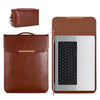 13.3 inch Laptop 2 in 1 PU Leather Sleeve Liner Bag with Mouse Storage Bag