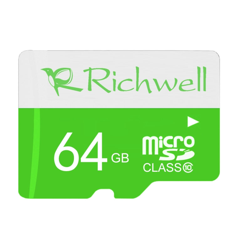 Richwell 64GB High Speed Class 10 Micro SD(TF) Memory Card, 64GB