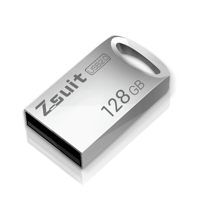 Zsuit 128GB USB 2.0 Mini Metal Ring Shape USB Flash Disk, 128GB USB 2.0
