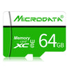 MICRODATA 64GB U3 Green and White TF(Micro SD) Memory Card, 64GB