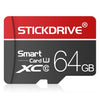 STICKDRIVE 64GB U3 White Line Red and Black TF(Micro SD) Memory Card, 64GB