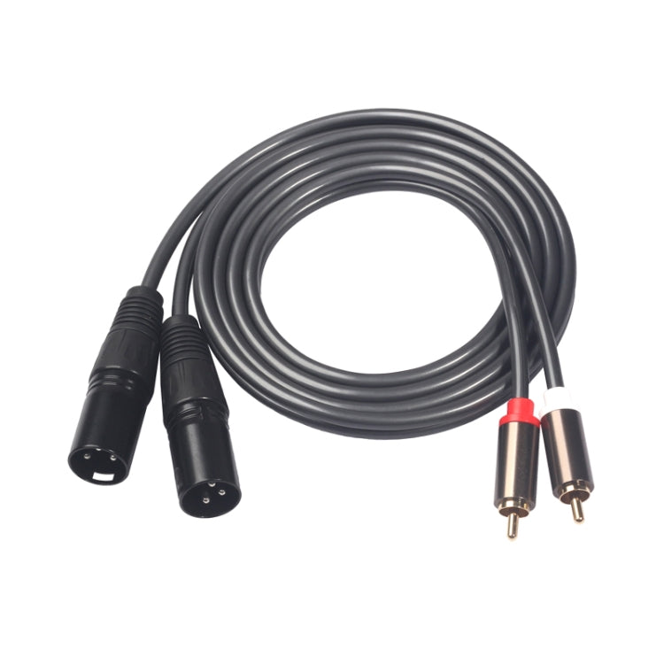 366119-15 2 RCA Male to 2 XLR 3 Pin Male Audio Cable