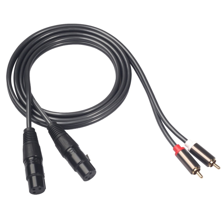 366120-15 2 RCA Male to 2 XLR 3 Pin Female Audio Cable