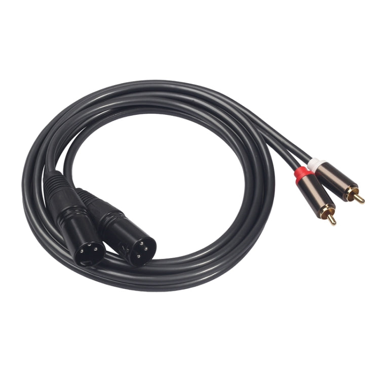 366120-15 2 RCA Male to 2 XLR 3 Pin Female Audio Cable, Length: 1.5m, 366120-15 2 RCA Male to 2 XLR 3 Pin Female
