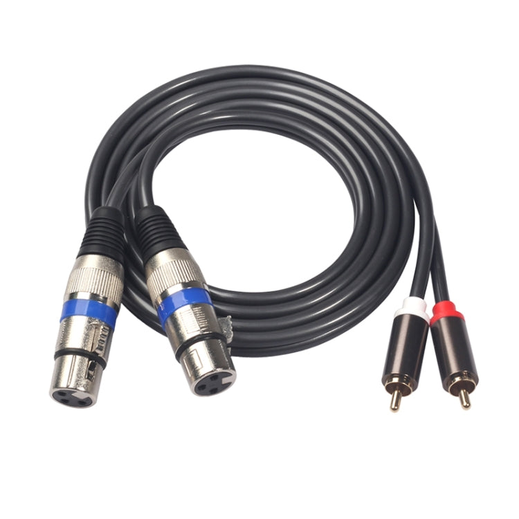 366156-15 2 RCA Male to 2 XLR 3 Pin Female Audio Cable