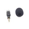 MK-5 Mono 3.5mm Gold Plated Plug Live Mobile Phone Tablet Laptop Mini Bend Microphone, Mono