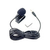 ZJ025MR Stick-on Clip-on Lavalier 2.5mm Jack Mono Microphone for Car