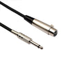 7.6m XLR 3-Pin Female to 1/4 inch (6.35mm) Mono Shielded Microphone Mic Cable, Length: 7.6m