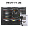 XTUGA B1404FX 14 Channels Bluetooth Audio Mixer Digital DJ Controller Sound Mixing Console