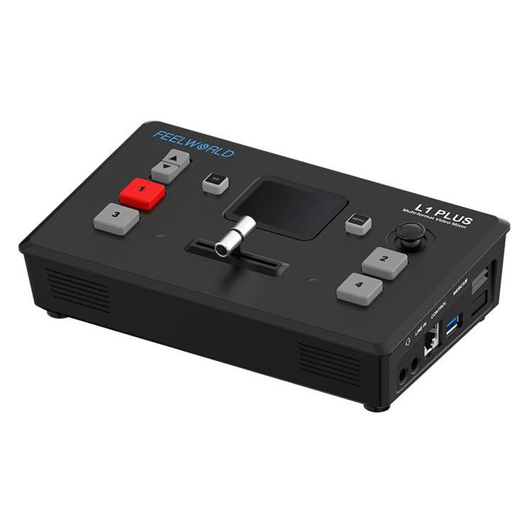 FEELWORLD L1 PLUS Multi-camera Video Mixer Switcher Touch Screen PTZ Control USB3.0 Fast Streaming Switcher, L1 PLUS