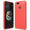 For Xiaomi  Mi 5X Carbon Fiber TPU Brushed Texture Shockproof Protective Back Cover Case