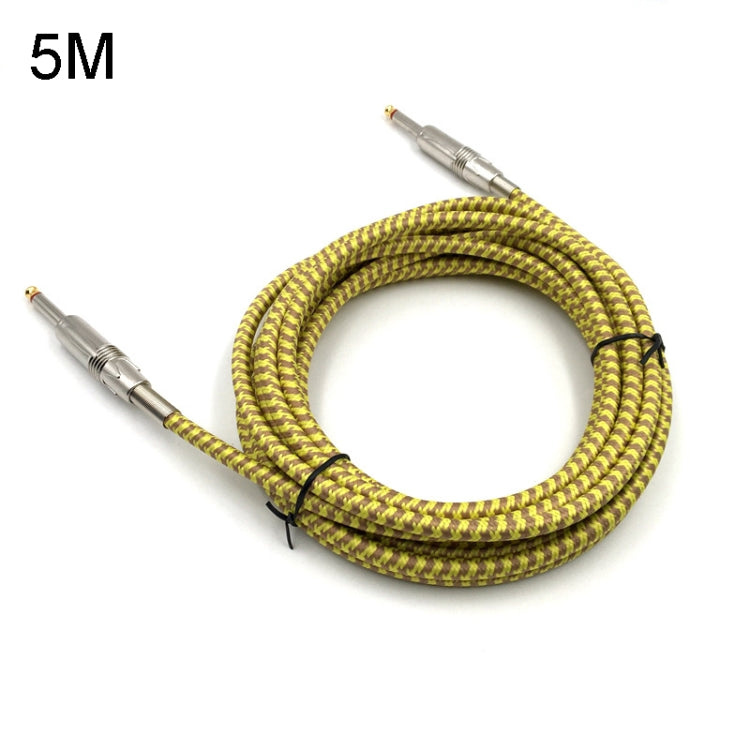 Wooden Guitar Bass Connection Cable Noise Reduction Braid Audio Cable
