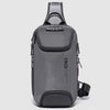 BANGE Men Security USB Chest Bag Portable Outdoor Shoulder Bag, Outdoor Shoulder Bag