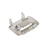 100 PCS 15.88mm 304 Stainless Steel Tie Lock Type Cable Wrapped Bundle Buckle, 15.88mm