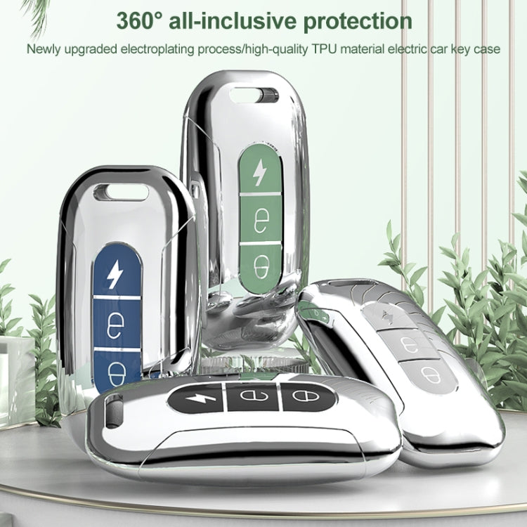 Electric Vehicle Key Electroplated TPU Case For AIMA C